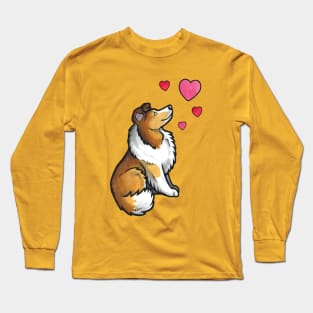 Shetland sheepdog love Long Sleeve T-Shirt